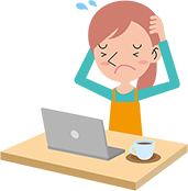 自分で調べて押したり揉んだり、温めたり冷やしたり してもよくならない。 イラスト